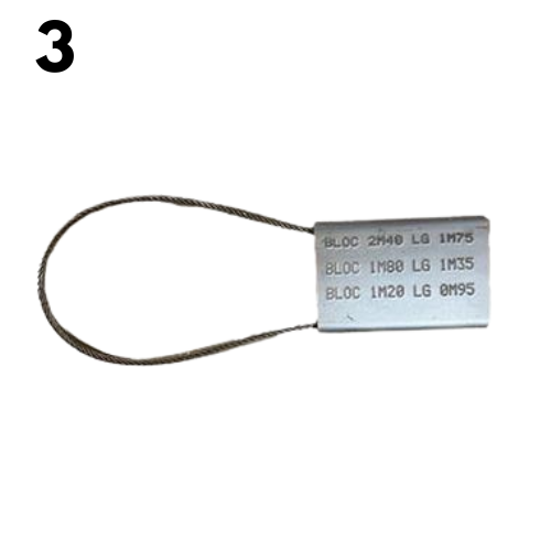 plaque rectangulaire en acier