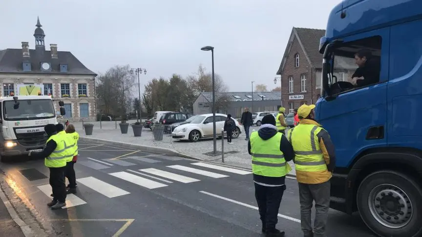 Blocage passage piéton